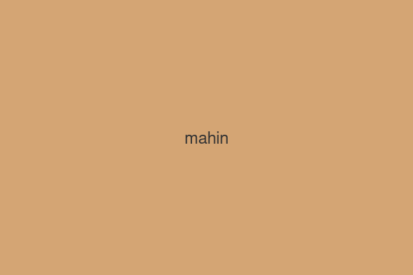 Mahin