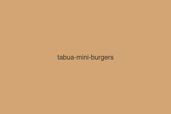Tábua Mini Burgers